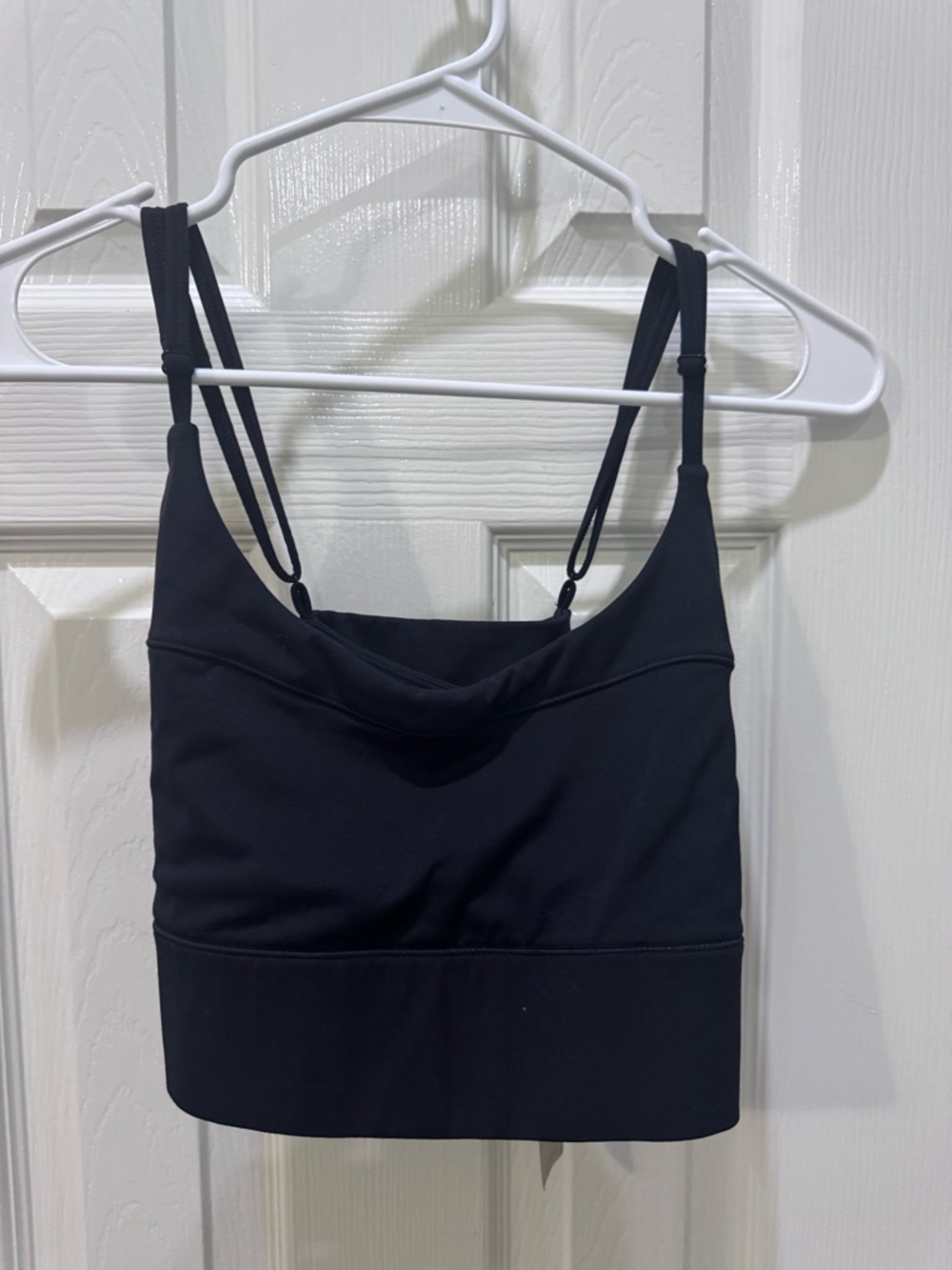 Banana Republic Black Scoop Neck Sports Bra